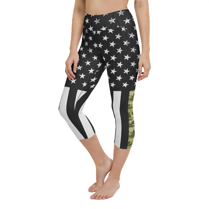 Fashion Comfort Armed Forces Yoga Capris
