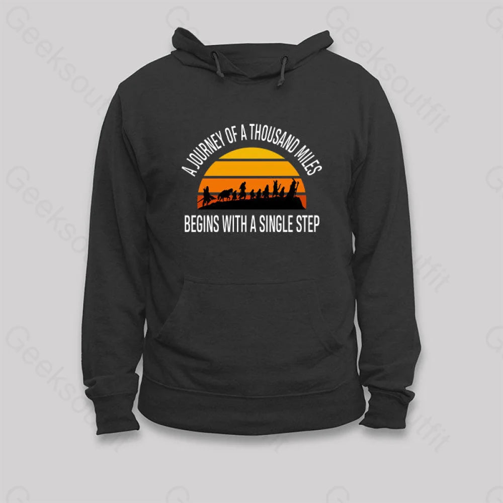 Relaxed Dresses The Journey of a Thousand Miles Hoodie