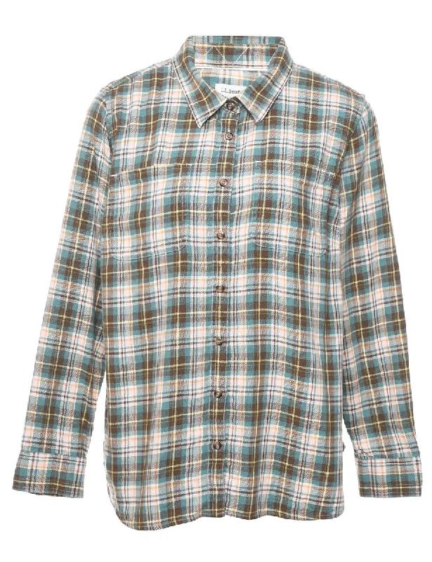 French Retro L.L. Bean Checked Shirt - M