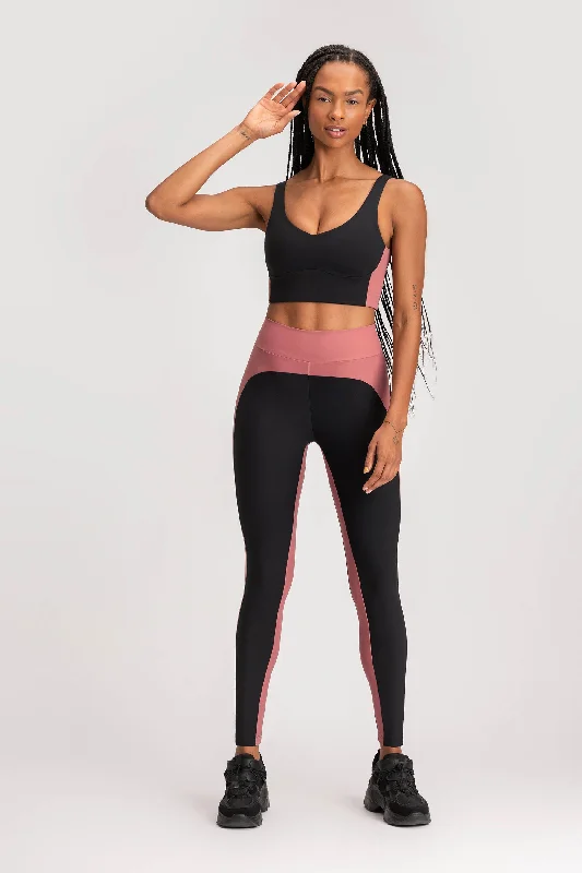 Short skirt design Contour Block Leggings
