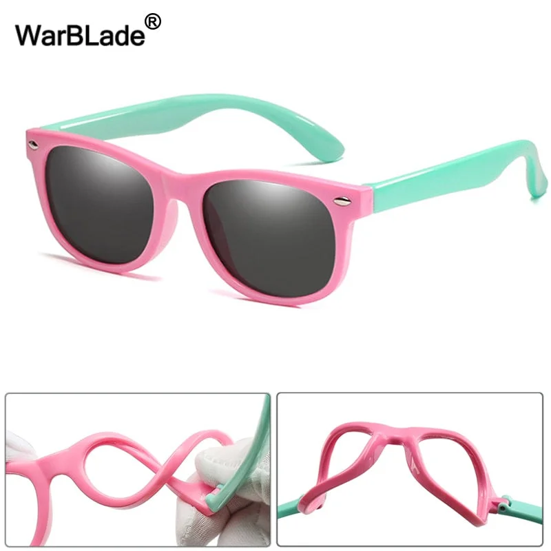 Practical Style WarBlade New Kids Polarized Sunglasses TR90 Boys Girls Sun Glasses Silicone Safety  Glasses Gift For Children Baby UV400 Eyewear