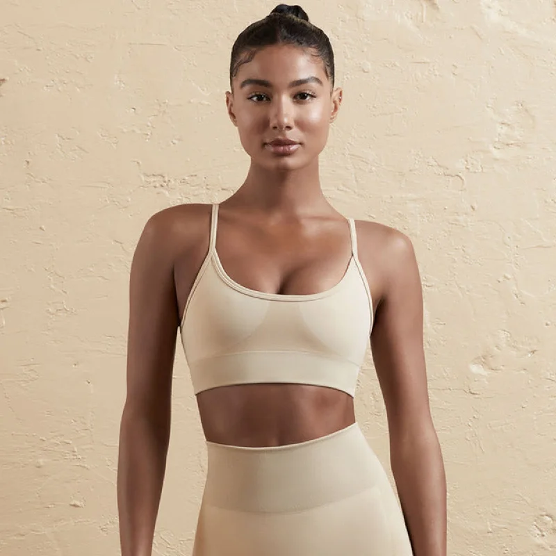6606 Spaghetti Strap Bra Khaki