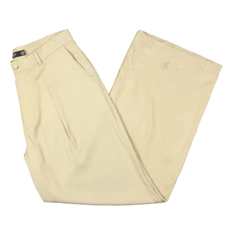 Smart Comfort Lauren Ralph Lauren Womens High Rise Pleated Wide Leg Pants