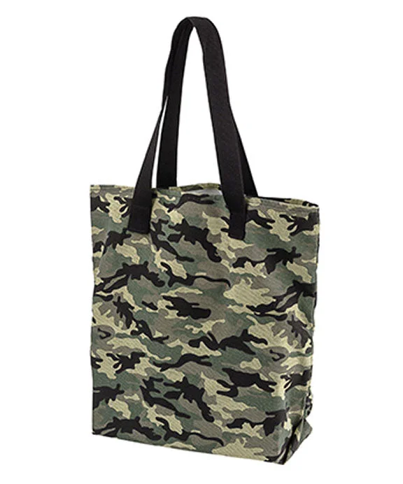 Boutique display BE066 - BAGedge 12 oz. Canvas Print Tote Bag | Forest Camouflage