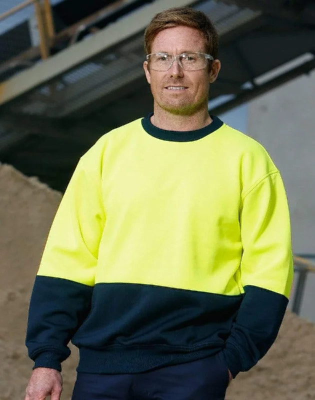 Leisure And Entertainment Hi-vis 2 Tone Crew Neck SW09