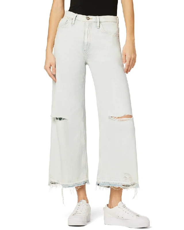 Cozy Outerwear HUDSON Jeans Jodie Wide Leg Crop Worthy Dest Jean