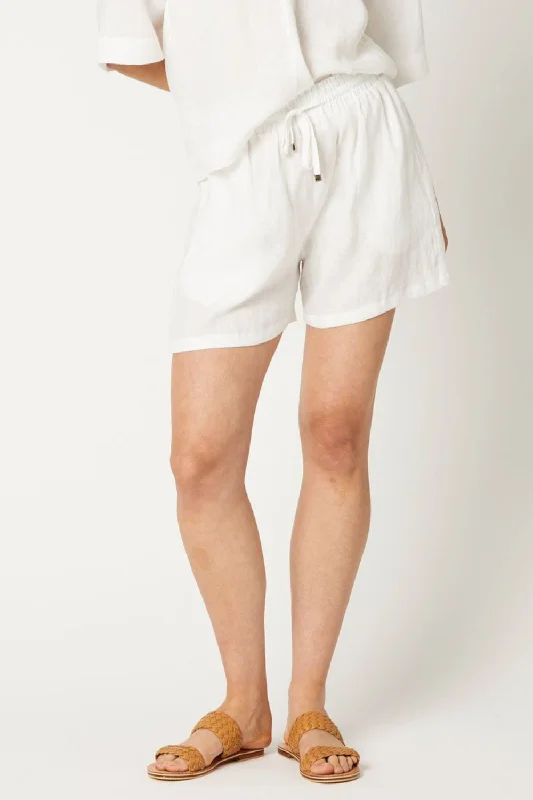 High Street Series Draw String White Short