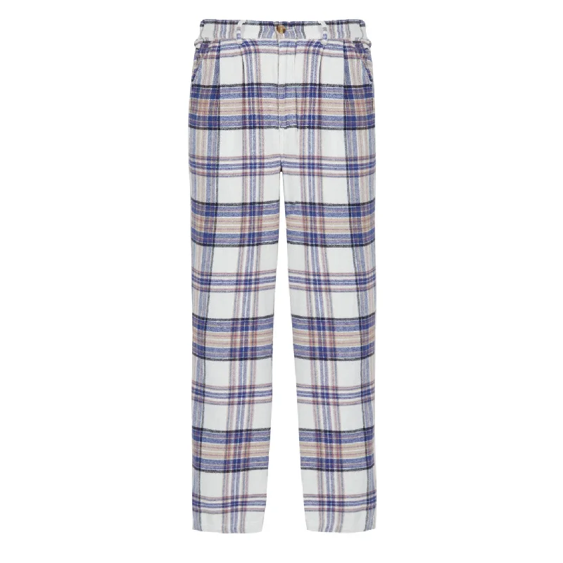 Minimal Comfort Obey Womens Max Plaid Pants Unbleached Multi