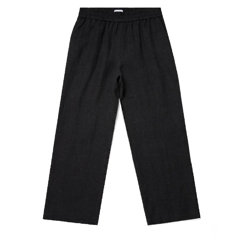 Chic Outfits Sunspel Womens Drawstring Wide Leg Trouser Black