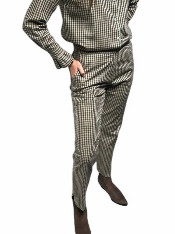 Single item design Ornella Trouser In Hunting Green