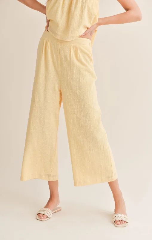 Versatile Wear Sadie And Sage Bird Song Wide Leg Cropped Pant