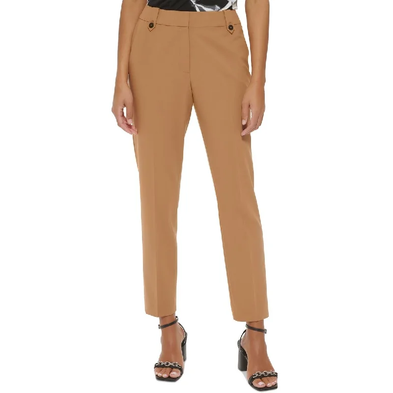 Weekend Style Calvin Klein Womens Solid Knit Straight Leg Pants