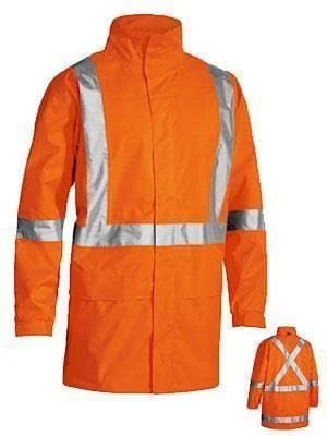 Fresh Comfort Bisley Workwear Taped Hi Vis Rain Shell Jacket With X Back BJ6968T