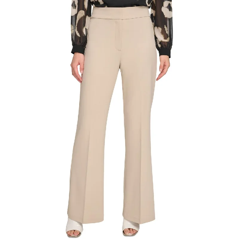 Soft Comfort DKNY Womens Suit Separate Solid Wide Leg Pants