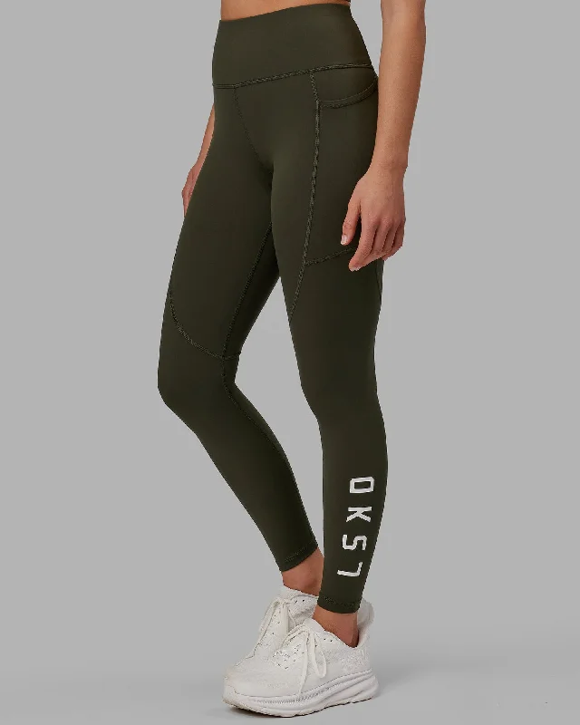 Printing decoration Rep Full Length Leggings - Forest Night