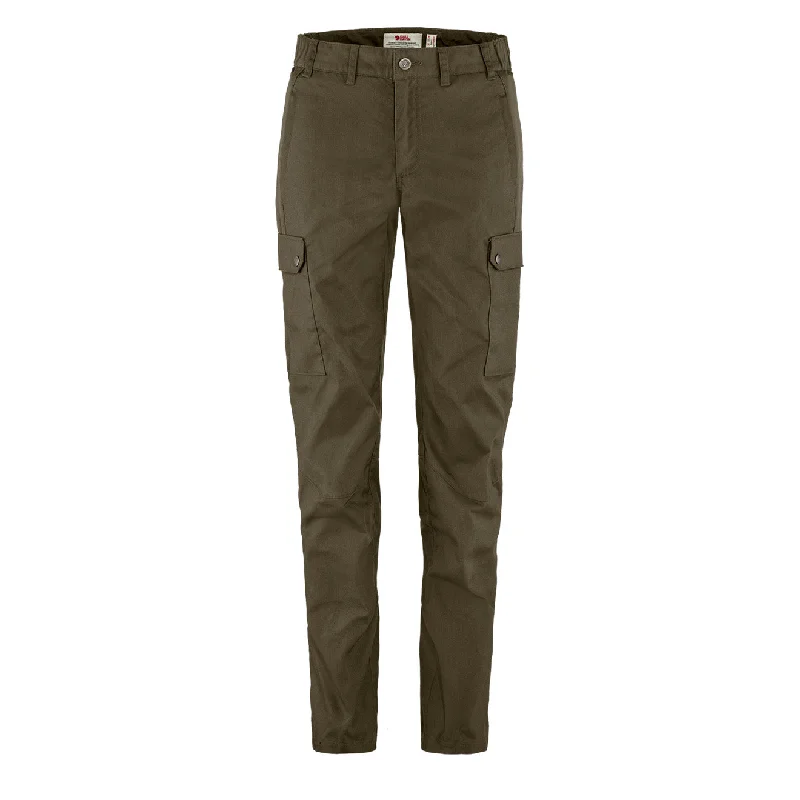 Weekend Wear Fjallraven Womens Stina Trousers Dark Olive