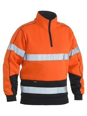 Energy Plan Bisley Workwear Taped Hi Vis Fleece Zip Pullover BK6989T