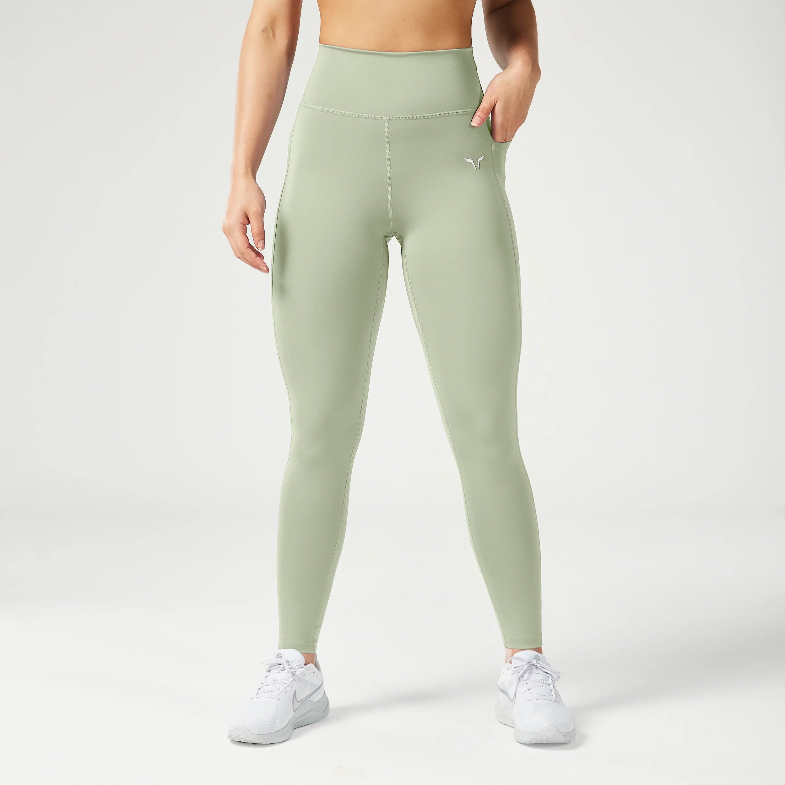Fashion Style Essential High Waisted Leggings 27" - Desert Sage