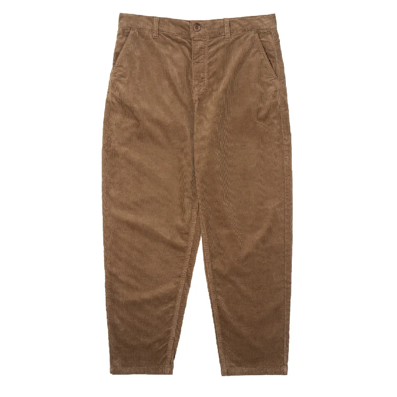 Soft Clothing Sunspel Womens Corduroy Trousers Dark Camel