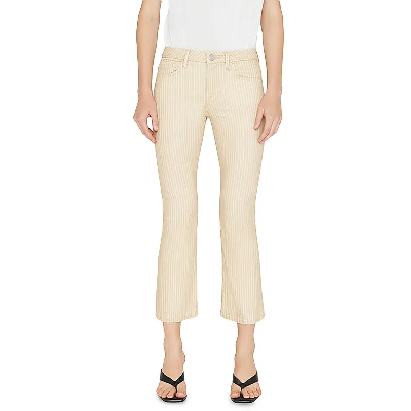 Chic Comfort FRAME Womens Striped Denim Bootcut Pants