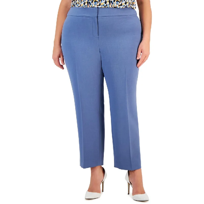 Celebrity Style Kasper Womens Plus Ankle Solid Trouser Pants