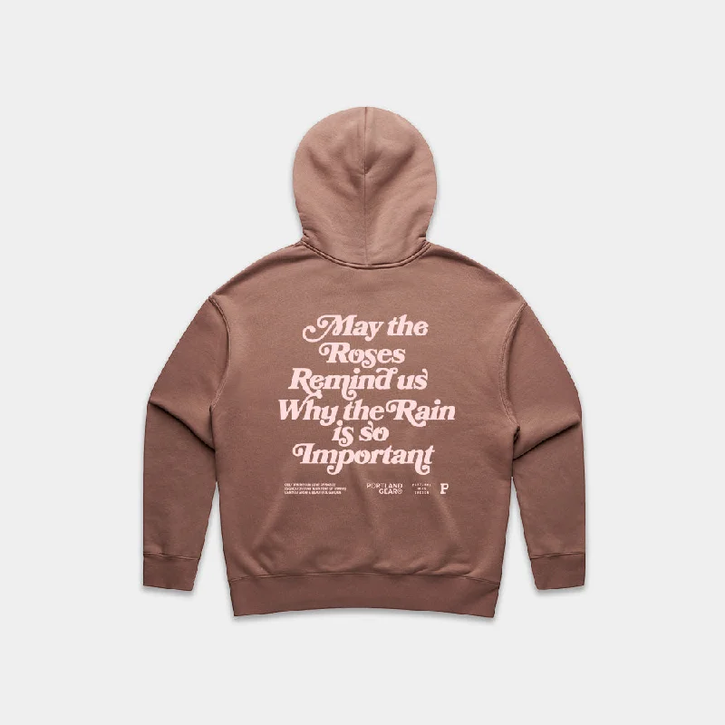 Cozy Pants Women's Sueded Slogan Hoodie - Hazy Pink