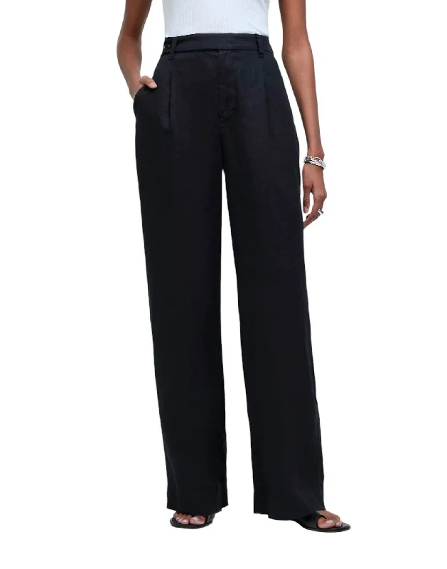 Chic Comfort Harlow Wide-Leg Pant In Black