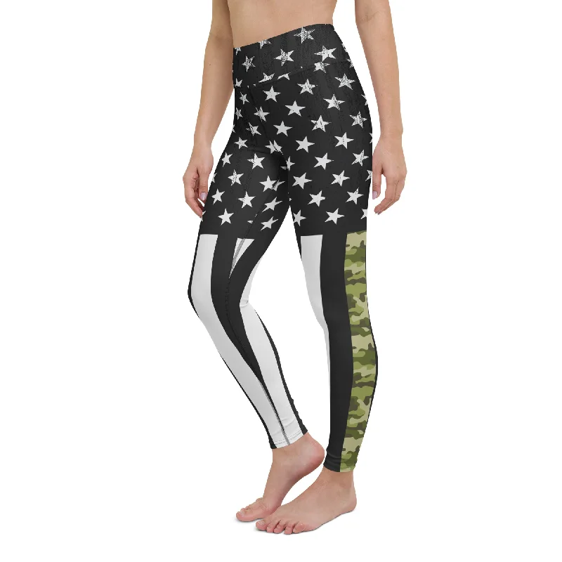 Street Personality Style Armed Forces Yoga Leggings