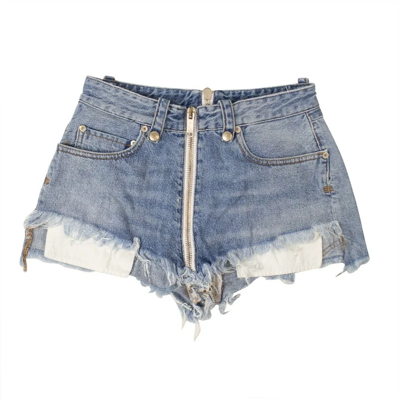 Amazing design Unravel Project Denim Zipped Shorts - Denim