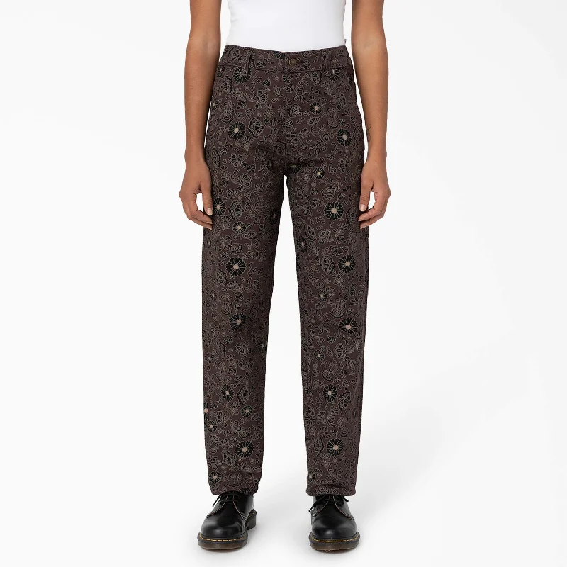 Layered Style Dickies Women’s Ellis Floral Duck Canvas Pants