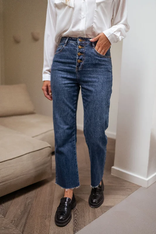Breezy Style Blue Frenchy Jeans
