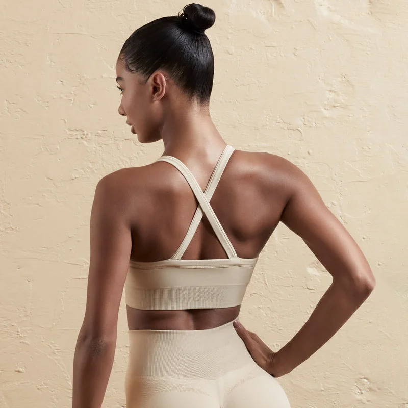 6606 Cross Bra Khaki