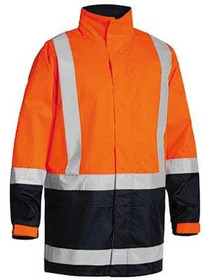 Breezy Style Bisley Workwear Taped Hi Vis Rain Shell Jacket BJ6966T