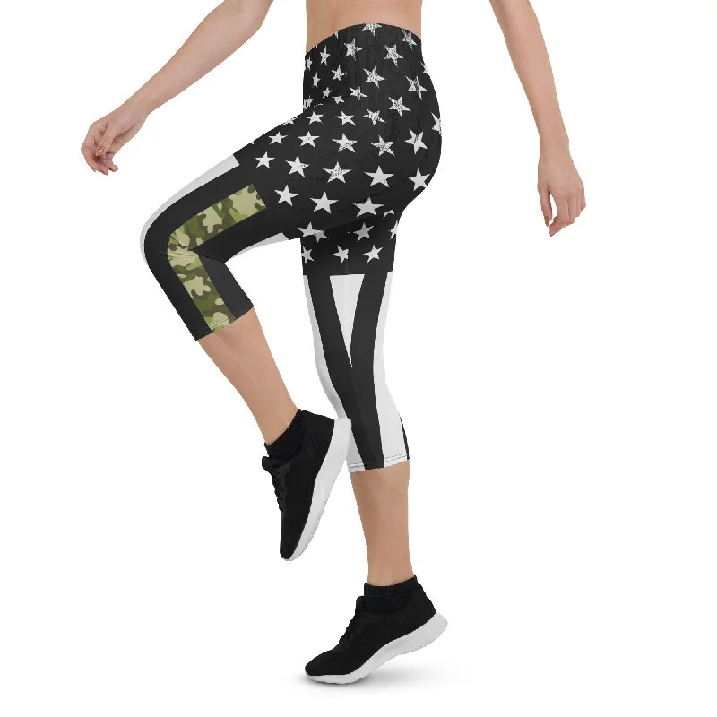 Sports Tights Armed Forces Capris