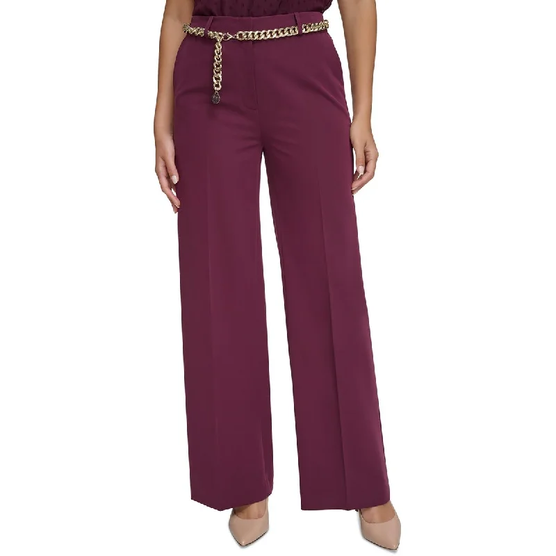 Comfortable down Tommy Hilfiger Womens Flat Font Office Wide Leg Pants