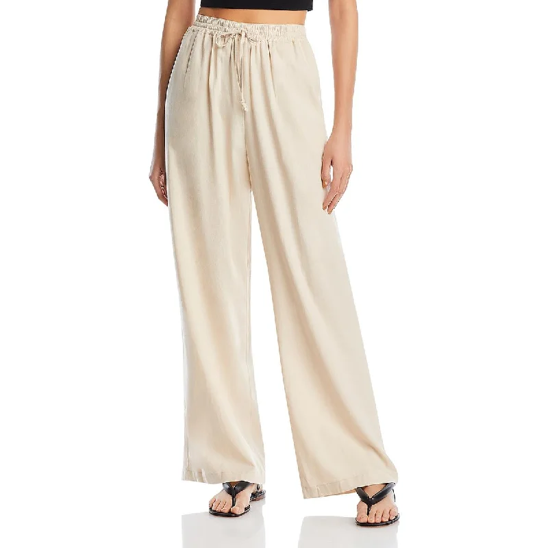 Retro Design [BLANKNYC] Womens High Rise Wide Leg Palazzo Pants