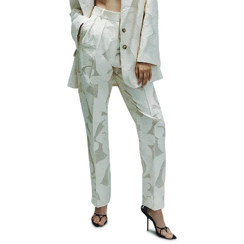 Relaxed Fit The Mannei Womens Paisley Cotton Straight Leg Pants