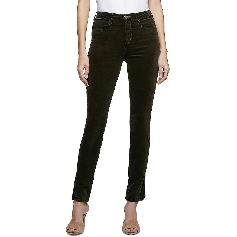 Sports Functional Style L'Agence Womens Knit Corduroy Skinny Pants
