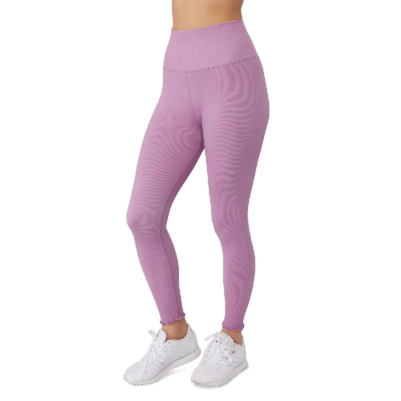 Casual Chic Wear Spiritual Gangster Womens Ruffled Ribbed Knit Leggings