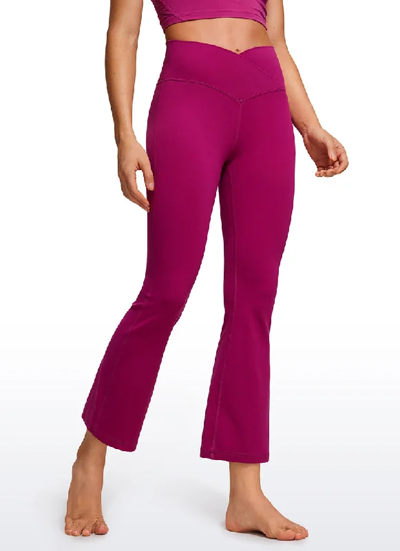 Layered Comfort Butterluxe Crossover Flare Leggings 25.6'' - V Cross Waist