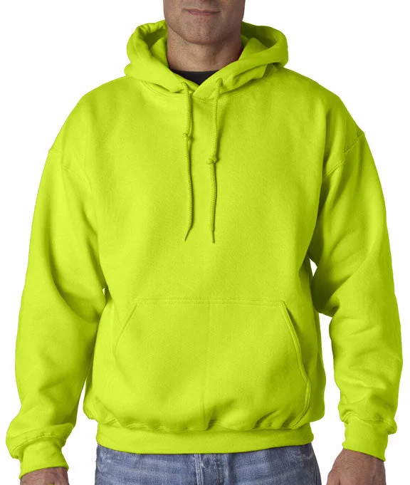 Effortless Comfort 12500 - Gildan DryBlend® Adult Hooded Sweatshirt | Safety Green