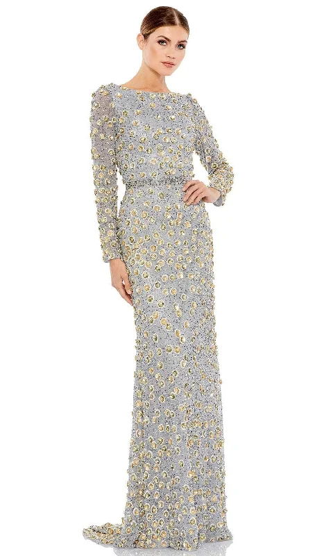 Fashion Wear Mac Duggal 5437 - Flora Beaded Sheath Evening Gown