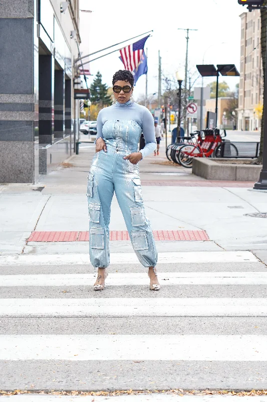 Printed pattern Silver Blaze Jumpsuit - Avail in Plus Size