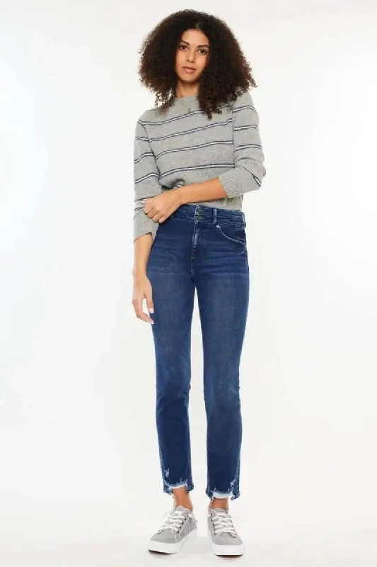 Street Sports Shoes Kancan High Rise Slim Straight Jeans
