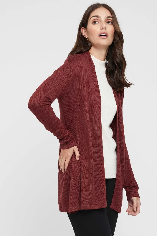 Spring Fashion Duster Jacket - Burnt Brick