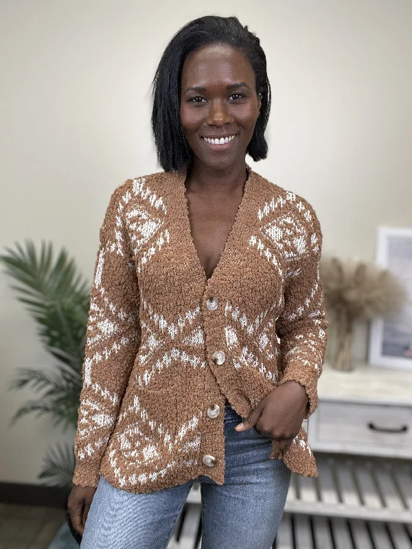 Sports Functional Style Something To Celebrate Women's Button Down Sweater