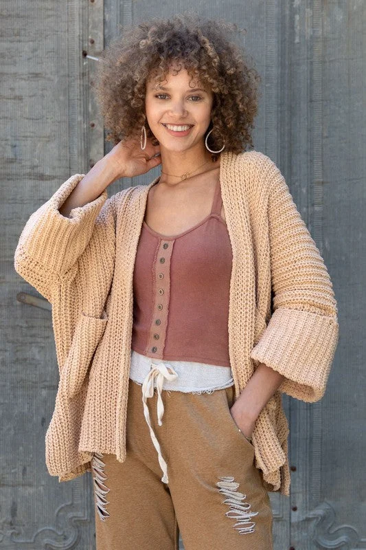 Retro Style Oversized Statement Cardigan