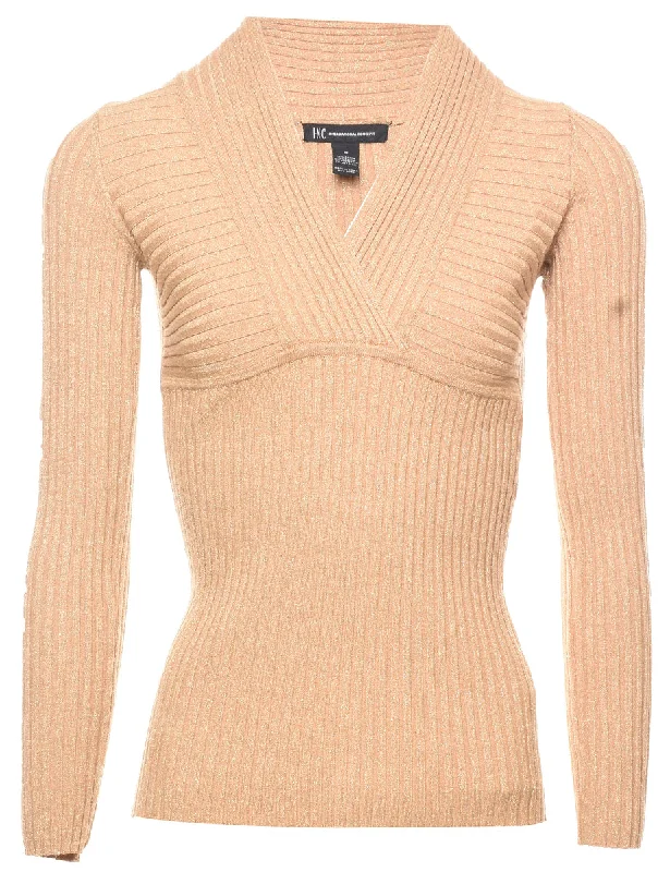 Sports Trend Ribbed Jumper - M