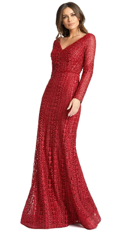 Personalized Wear Mac Duggal 20271 - Long Sleeve Mother of the Bride Dress