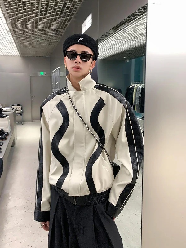 Comfortable And Versatile Wave Pattern Jacket